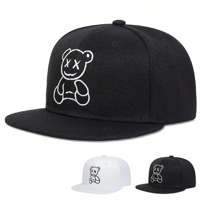 Adjustable Little Bear Embroidered Baseball Cap / Hat