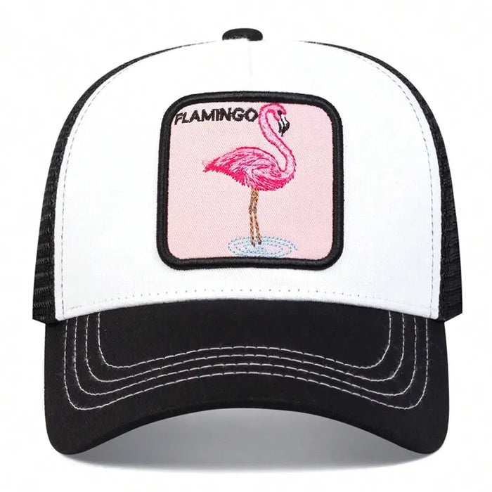 Adjustable Flamingo Baseball Cap / Hat For Outdoor Sun Protection