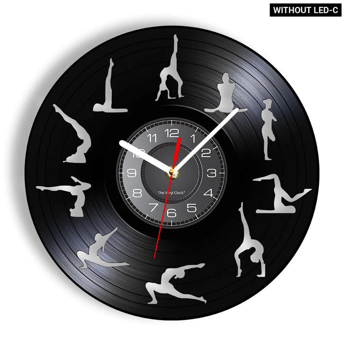 Zen Gymnastics Vinyl Record Wall Clock