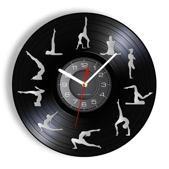 Zen Gymnastics Vinyl Record Wall Clock