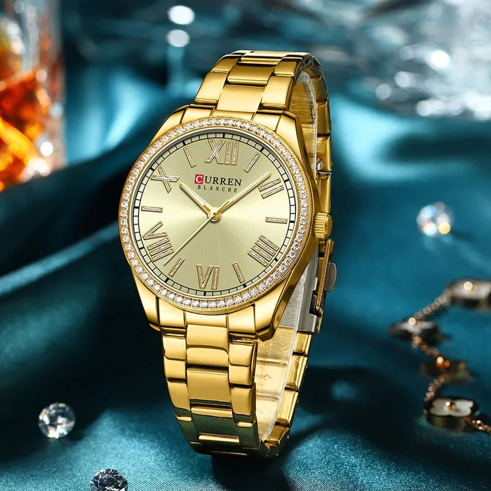 Stainless Steel Luminous Quartz Women's Dress Watches