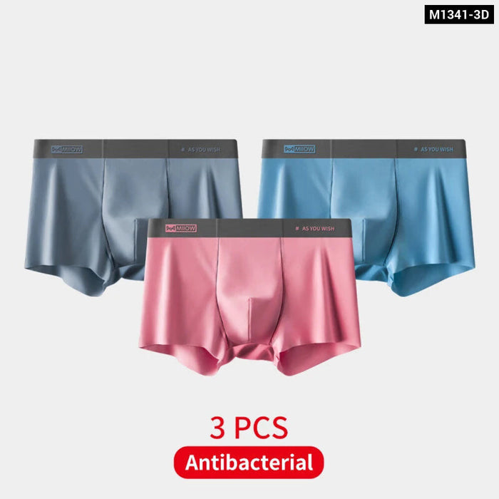 Pack Of 3 Soft Breathable Mens Underwear Antibacterial