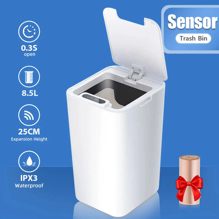 Automatic Waterproof Smart Sensor Garbage Bin For Kitchen Bathroom