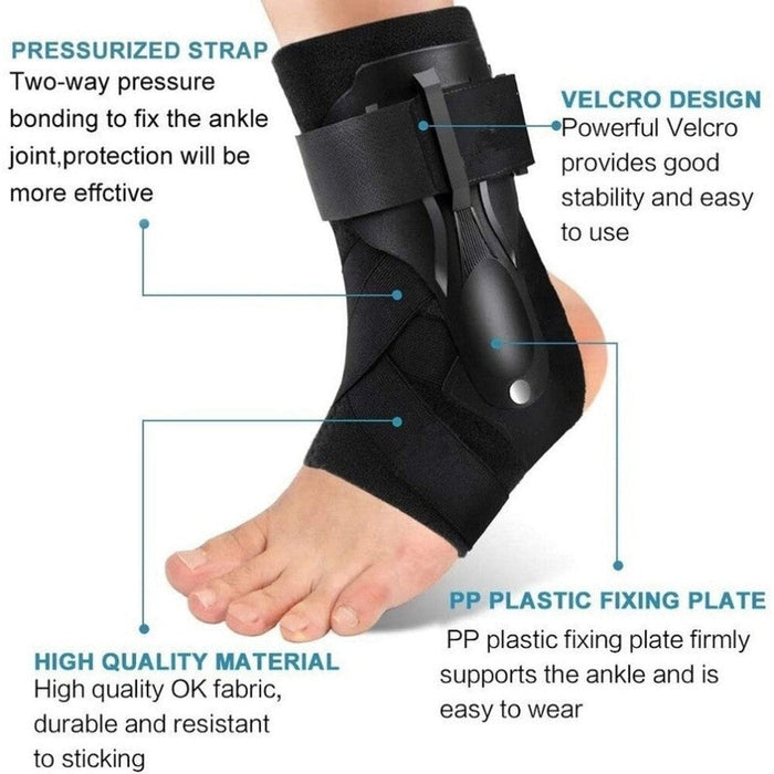 2 Pcs Adjustable Sports Ankle Compression Brace For Cycling Running Basketball