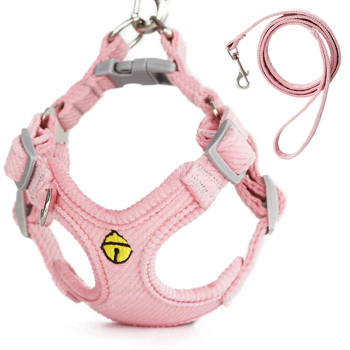 Dog Harness Leash Set Adjustable No Pull Vest