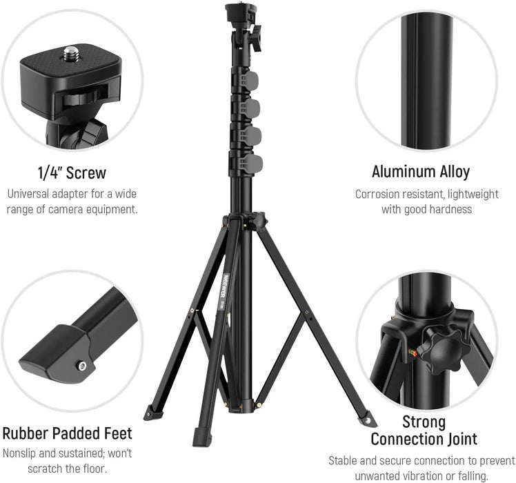 18 61 Phone Tripod & Selfie Stick With 360° Dual Holder For Video Recording & Teleprompter