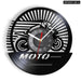 Retro Motorcycle Wall Clock