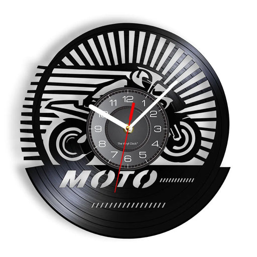 Retro Motorcycle Wall Clock