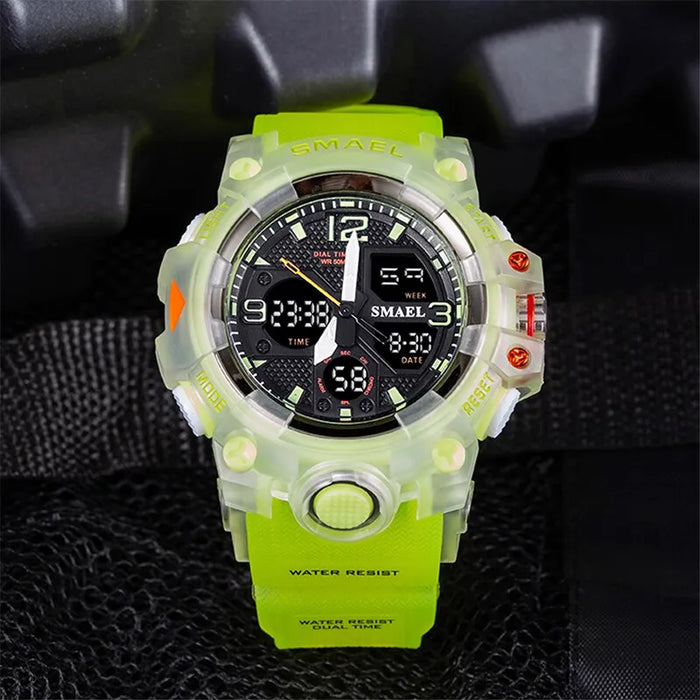 Sport Watch Military Watch For Men Alarm Clock Stopwatch LED Digital Back Light Dual Time Display Men's Watches Waterproof