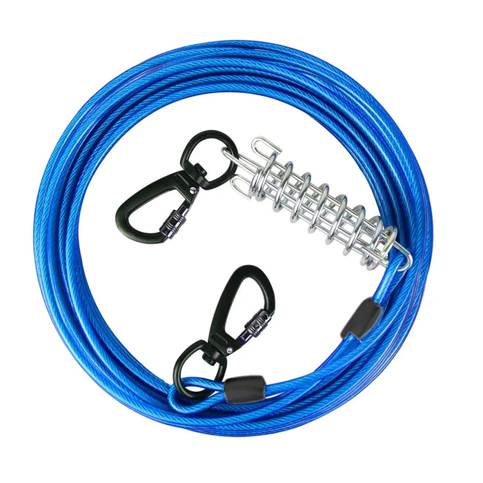 Heavy Duty Dog Tie Out Cable 3M 5M 10M 15M Holds Large Dogs Up To 75Kg