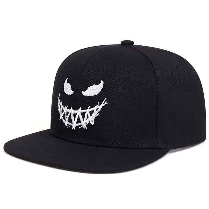 Ghost Expression Embroidered Baseball Cap / Hat