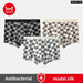 3 Piece Plaid Print Mens Boxers