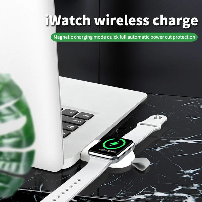 Usb Type C Cable Portable Wireless Charging Dock Station For Iwatch 7 6 Se 5 4 Apple Watch Series 7 6 5 4 3