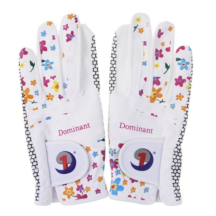 2Pcs/Pair PU Leather Soft Anti-skid Breathable Golf Gloves for Women