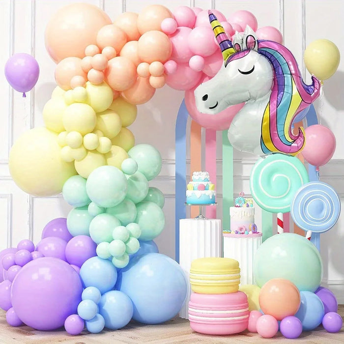 132Pcs Cute Balloon Garland Arch Set Wedding Birthday Party Anniversary Graduation Decoration Holiday Decoration