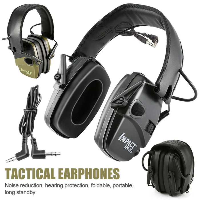 Foldable Active Noise Reduction Earmuffs