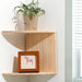 Boho Wooden Corner Shelf