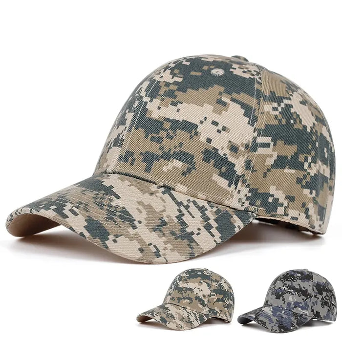 Adjustable Camo Baseball Cap / Hat For Outdoor Wear