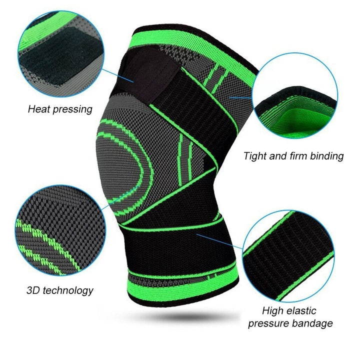 1Pc Elastic Knee Support Compression Sleeves For Running Cycling Joint Pain