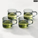 Thick Glass Teacup Set For Drinks