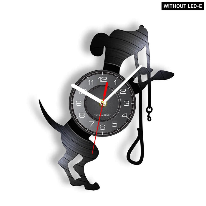 Dog Lovers Vinyl Record Wall Clock