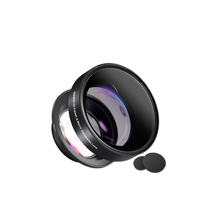 58Mm 0.43X Fisheye & Macro Lens For Canon Nikon Fujifilm 2 In 1 Wide Angle With 18Mm Focal Length