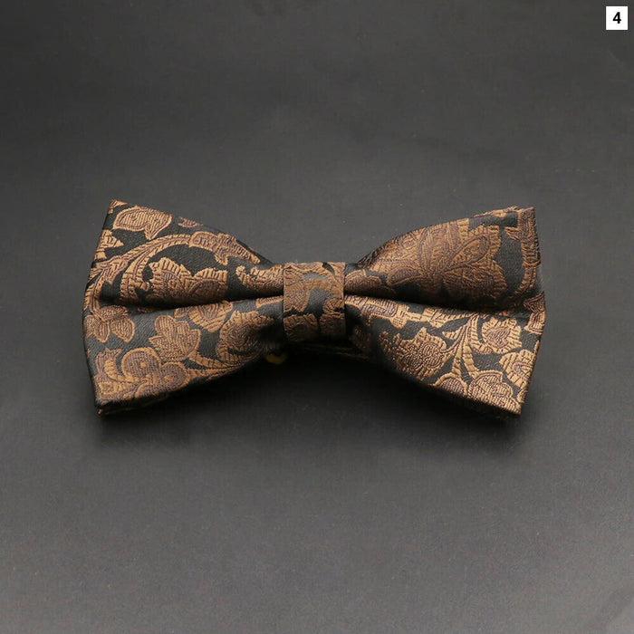 Floral Rose Bowtie For Weddings And Parties