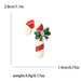 Christmas Enamel Pin Candy Cane Lapel For Women