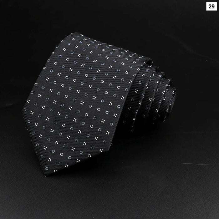 Polyester Necktie For Men For Business Meetings Formal Events And Daily Wear