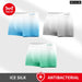 3 Piece Gradient Ice Silk Mens Boxer Shorts