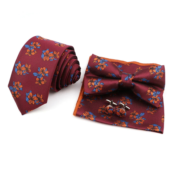 Classic Red Ties Set For Business And Weddings