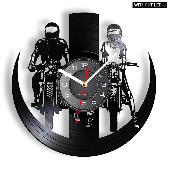 Motocross Vinyl Record Wall Clock