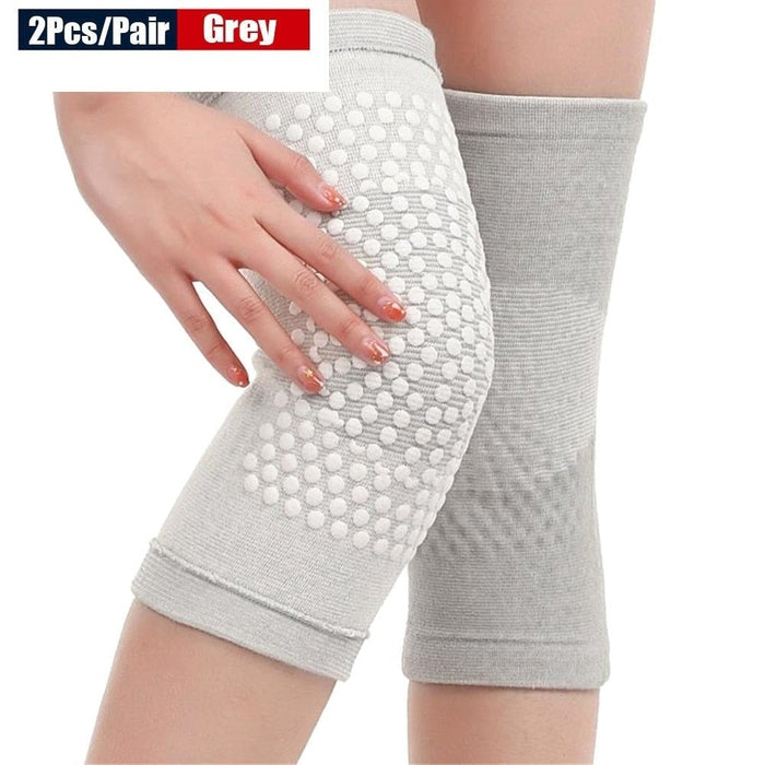 2 Pcs Wormwood Self Heating Knee Sleeve Pad For Arthritis Joint Pain Relief & Tendonitis Injury