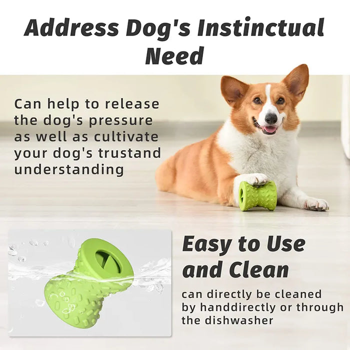 Treat Dispensing Dog Toy Durable Rubber