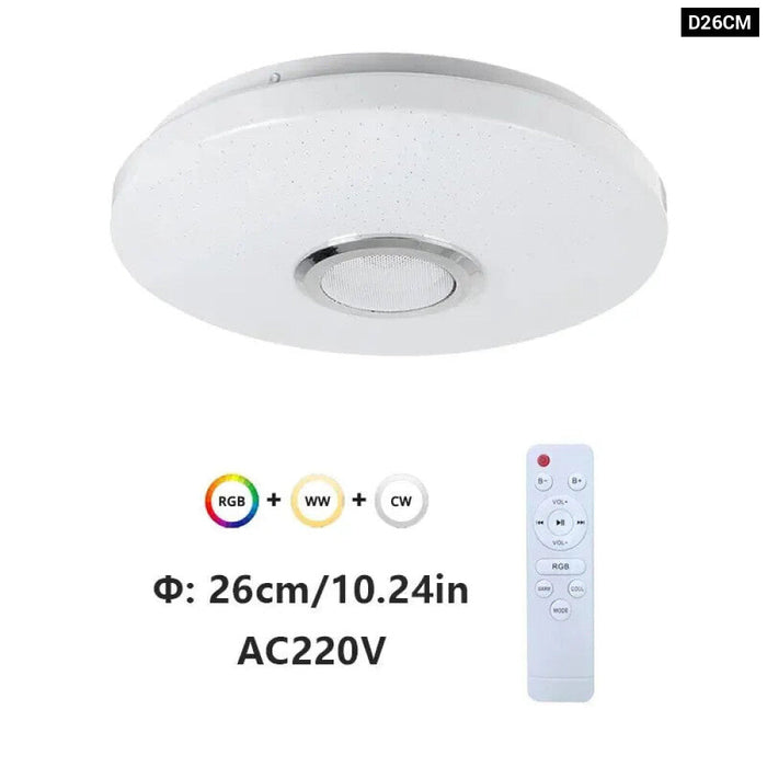 Smart Rgb Ceiling Lamps With Music And Remote 42W 60W