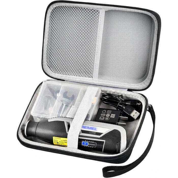 Case Compatible With Dremel Lite 7760 N / 10 4V Multi-Purpose Rotary Tool Kit Hard Carrying Storage Bag Organizer Fit