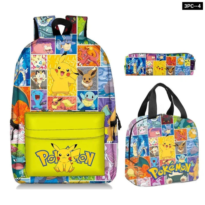Pokemon Pikachu Backpack For Kids