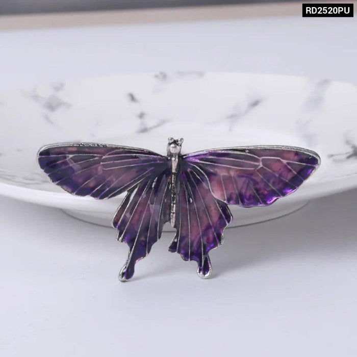 Enamel Butterfly Brooch Pin Korean Fashion Accessory