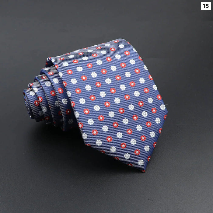 Blue Plaid Striped Tie 8Cm Classic Necktie For Mens Fashion For Daily Wear Weddings And Gifts