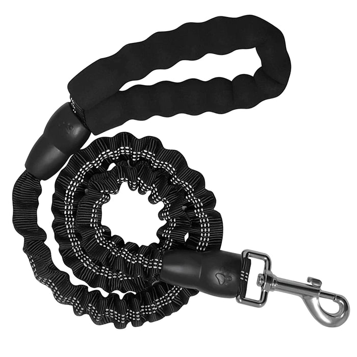 Heavy Duty Dog Leash Stretchable Reflective Com