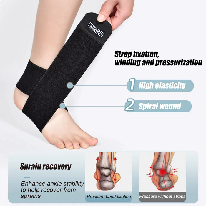 1 Pc Ultra Thin High-Elastic Adjustable Ankle Wrap For Running Football Tennis