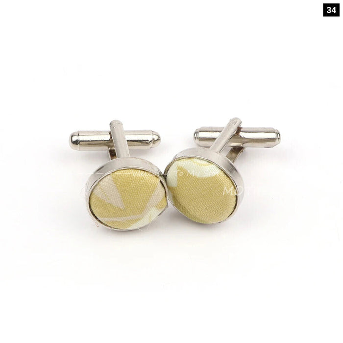 Floral Metal Cufflinks Daily Wear Accessory