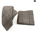 Mens Plaid Wool Tie Set For Business Weddings And Gifts