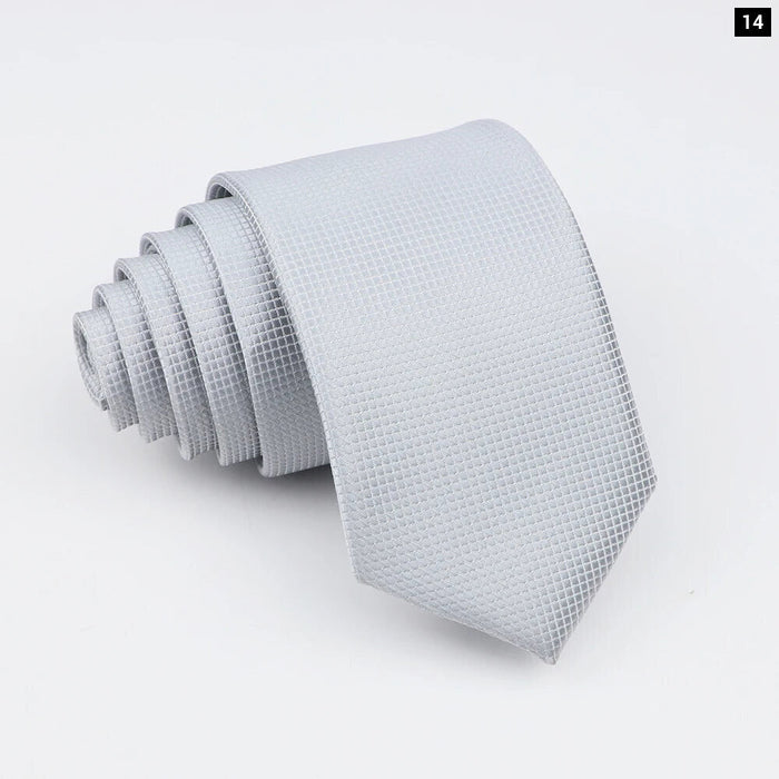 Classic Slimplaid Neck Ties For Men Business And Wedding Essential