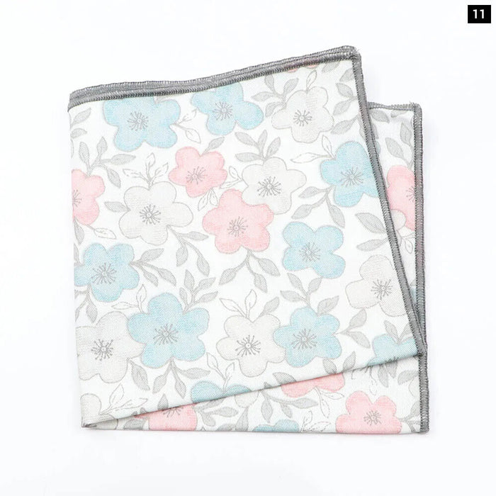 Colourful Floral Cotton Handkerchief For Weddings And Parties