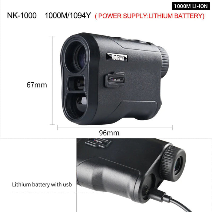 Nk Laser Rangefinder With Slope Adjusted Distance Meter