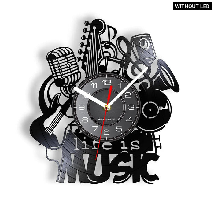 Vinyl Record Music Wall Clock