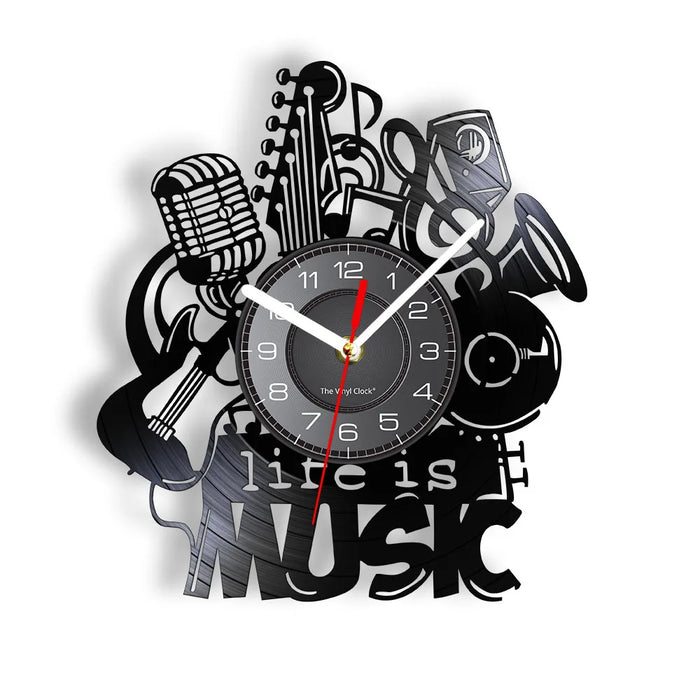 Vinyl Record Music Wall Clock