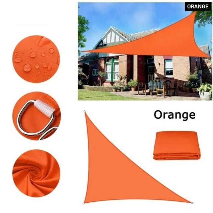 Waterproof Sun Shelter Triangle Sunshade Protection Outdoor Cover Garden Patio Pool Shade Sail Awning 420D