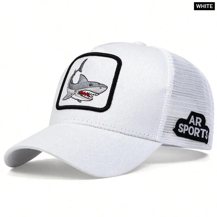 Adjustable Shark Embroidered Baseball Cap / Hat